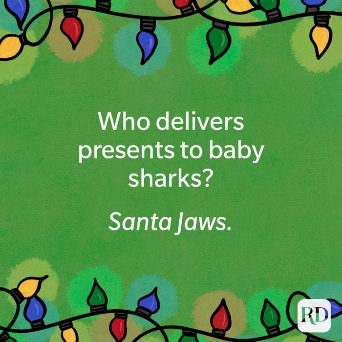 Who delivers presents to baby sharks?