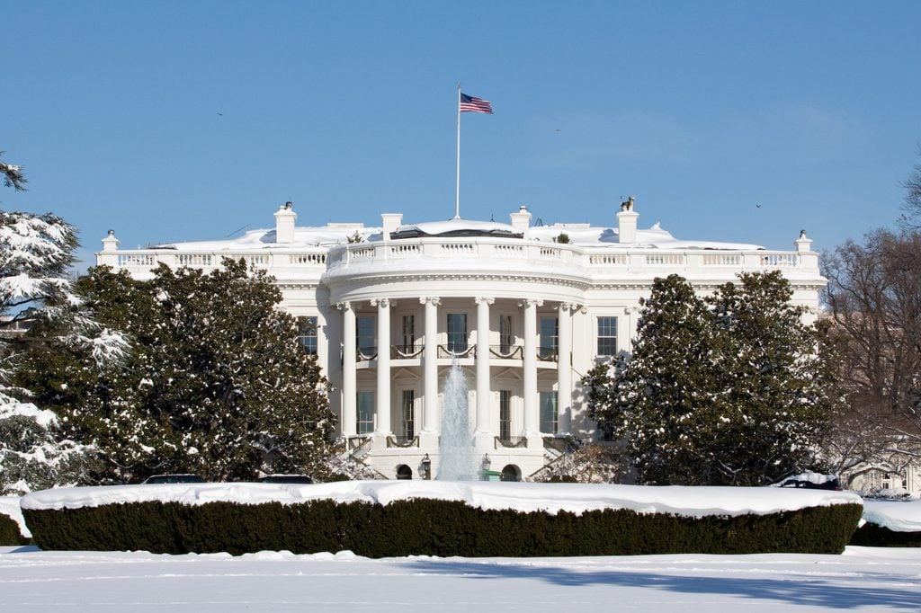 White House, winter