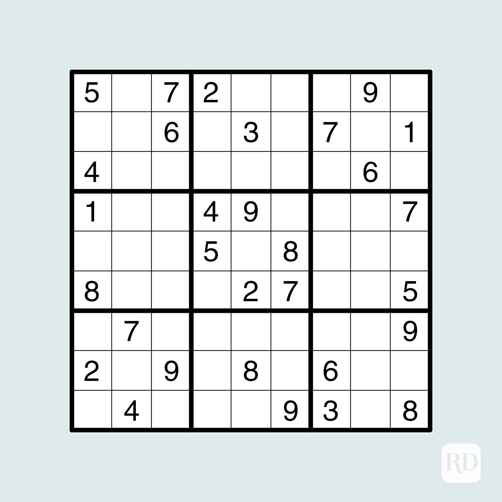 Free Printable Sudoku Puzzles For Adults
