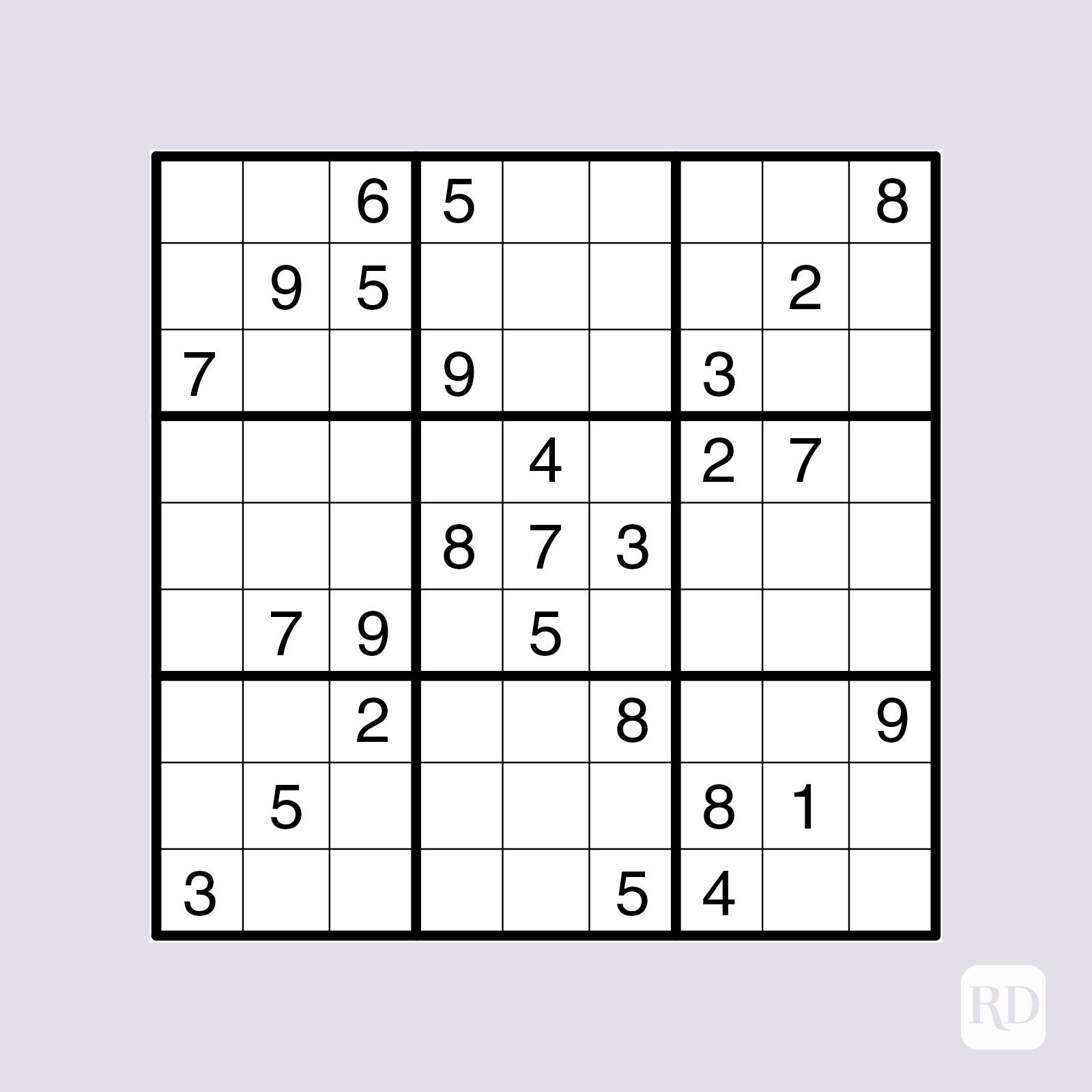 kode vores Grønne bønner 20 Free Printable Sudoku Puzzles for All Levels | Reader's Digest