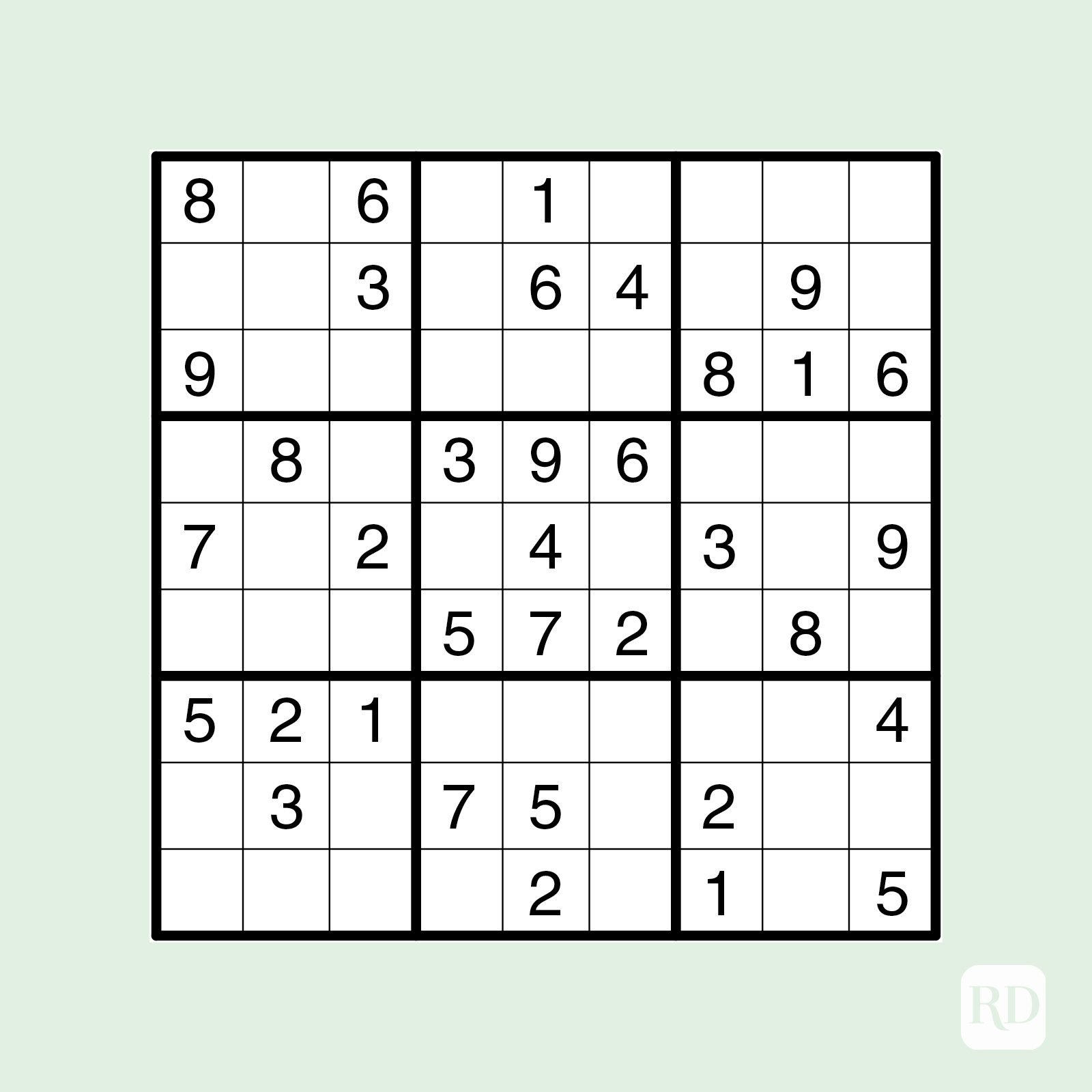 Free Printable Sudoku Puzzles For Adults