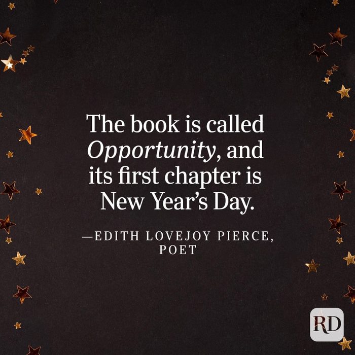 Edith Lovejoy Pierce New Year Quote