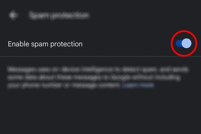 Enable Spam Protection On Android