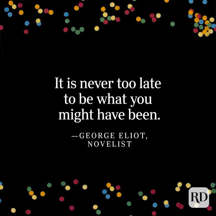 George Eliot New Year Quote