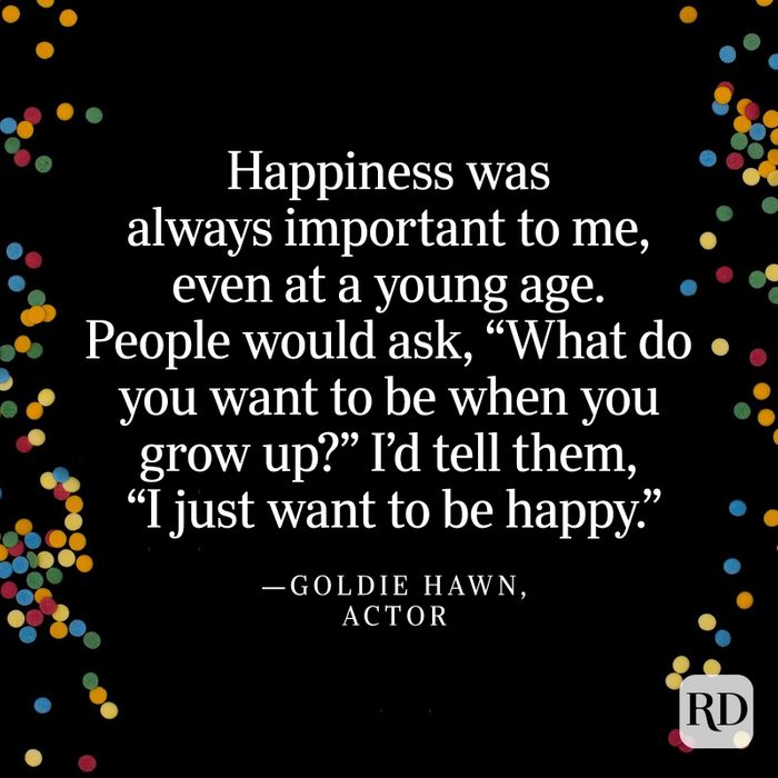 Goldie Hawn New Year Quote