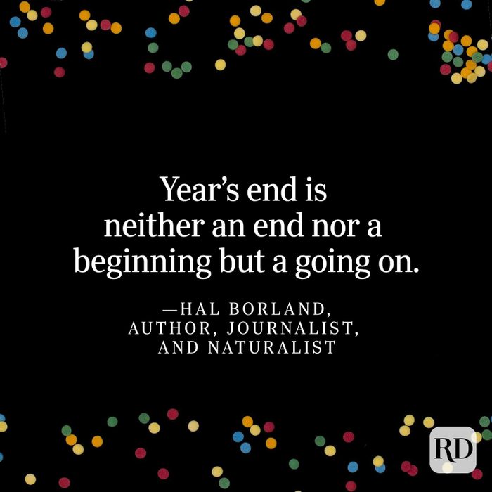 Hal Borland New Year Quote