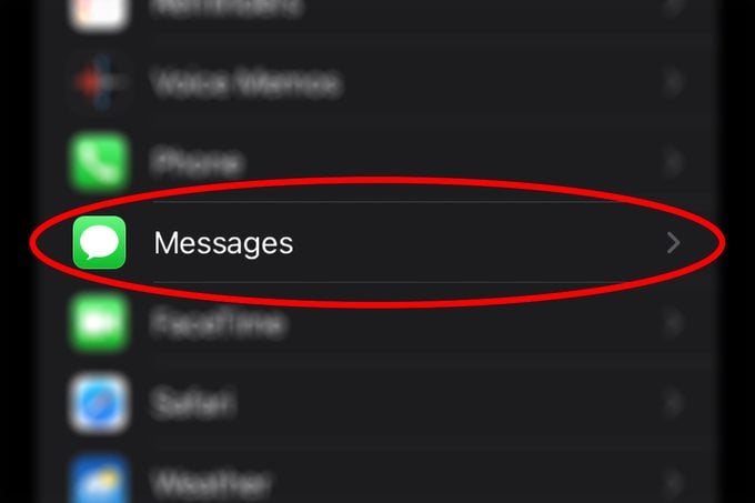 Messages In Settings Iphone