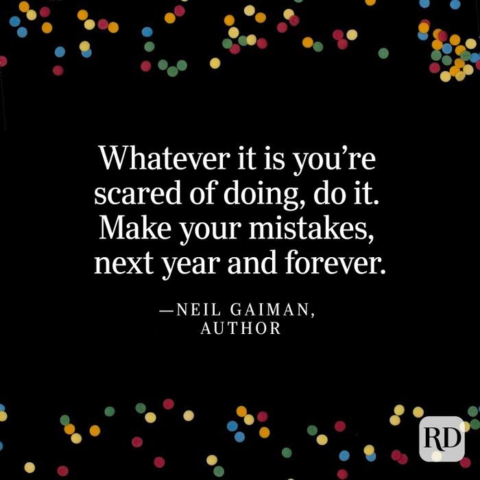 Neil Gaiman New Year Quote
