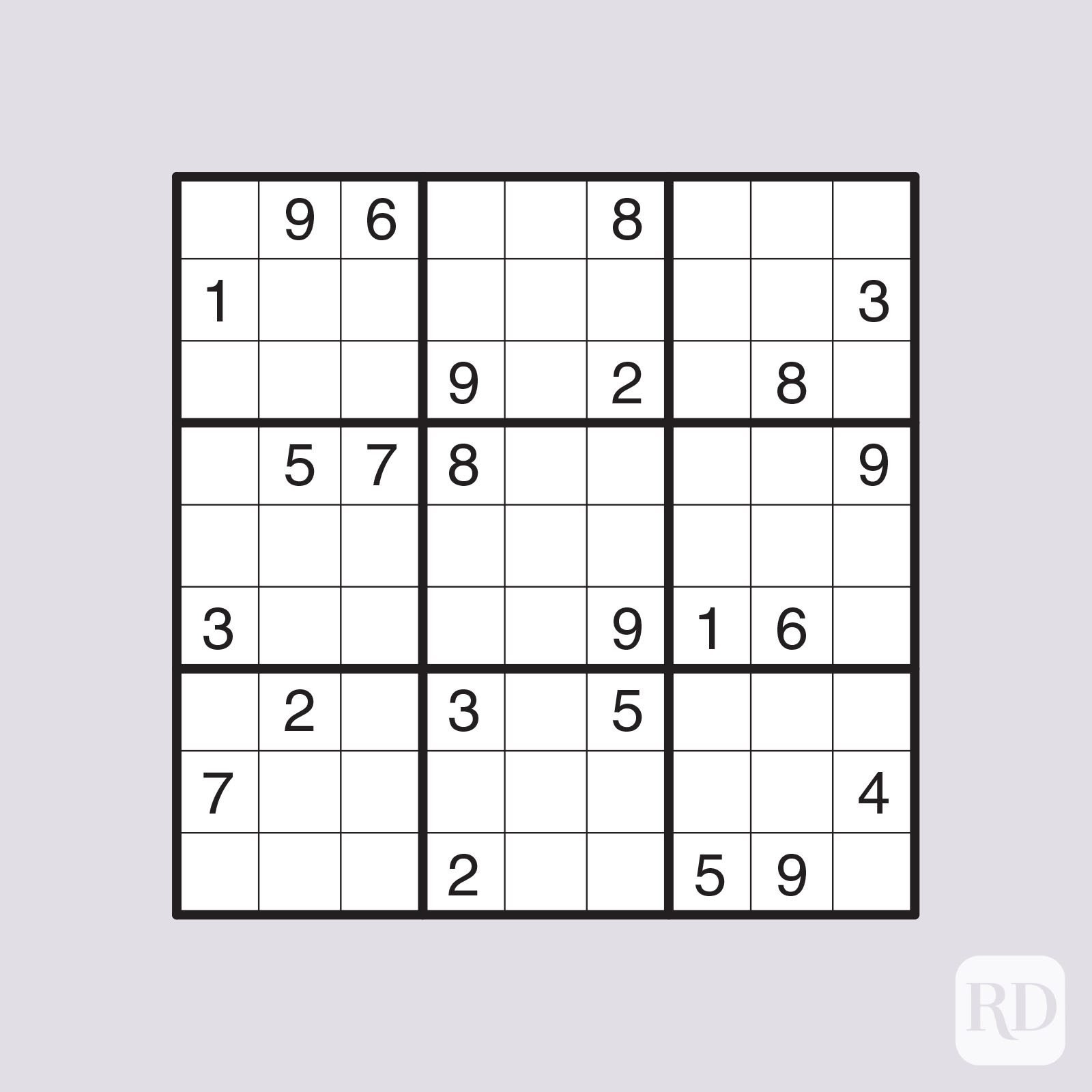 Very hard Sudoku puzzle