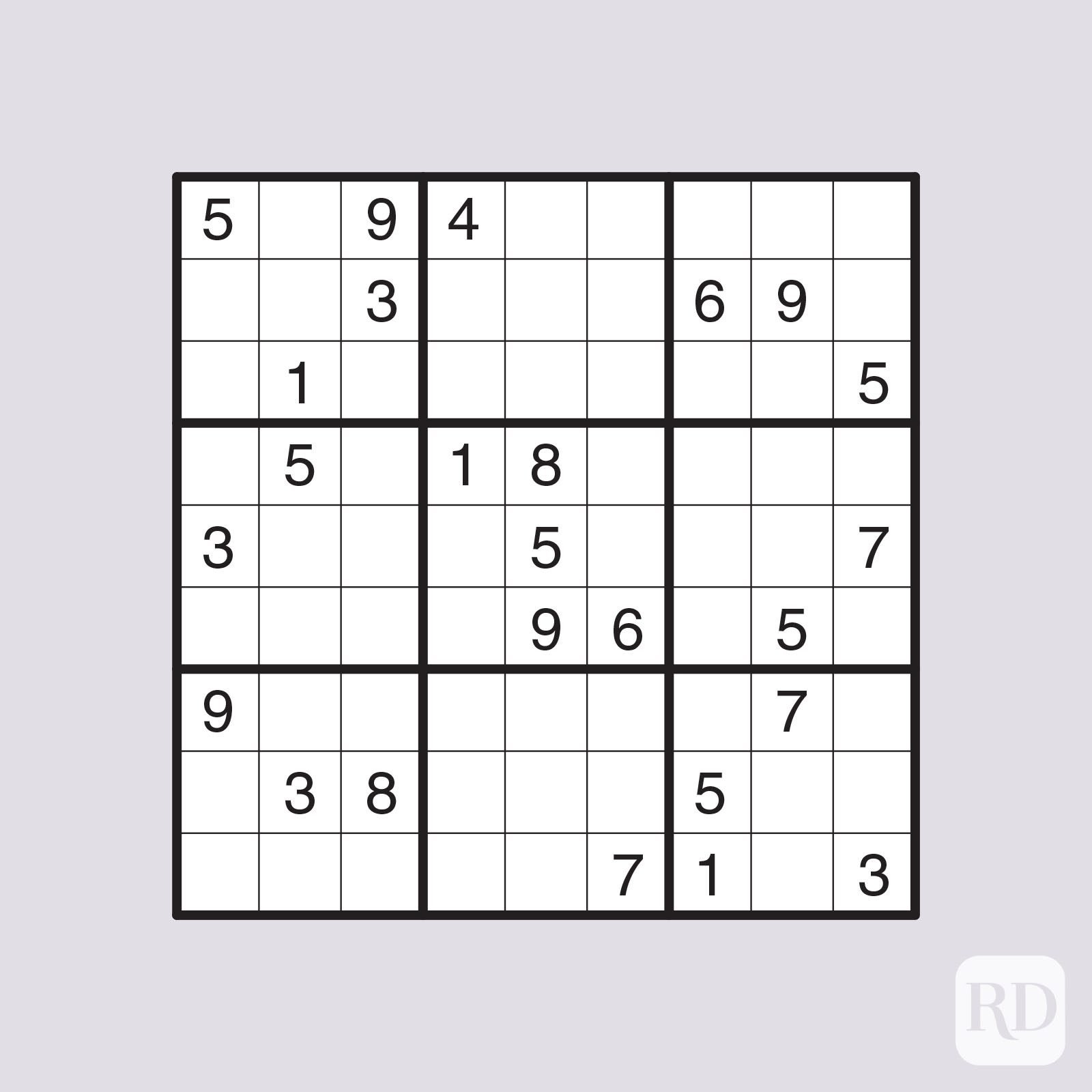 Very hard Sudoku puzzle