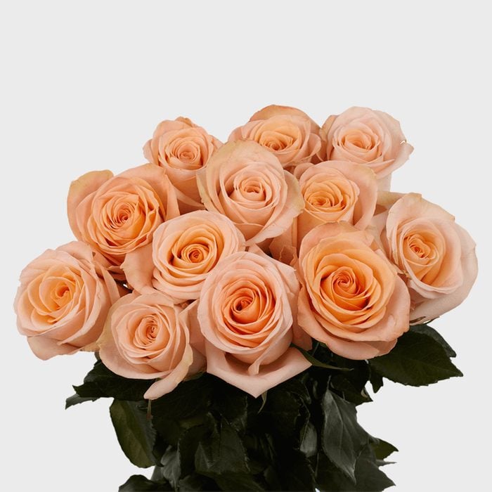 0 Peach Rose Bouquet Via Globalrose Ecomm