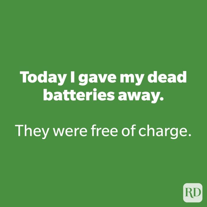 Today I gave my dead batteries away.