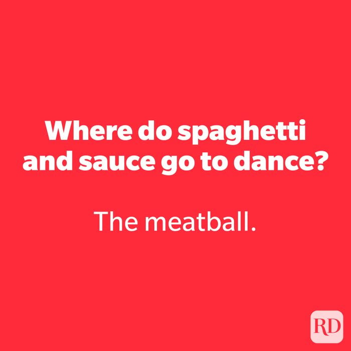 Where do spaghetti and sauce go to dance?