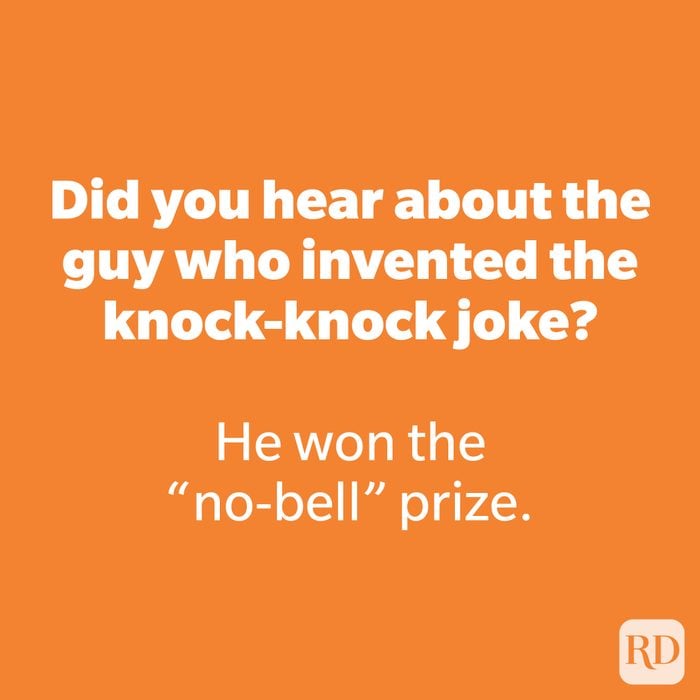 Did you hear about the guy who invented the knock-knock joke?