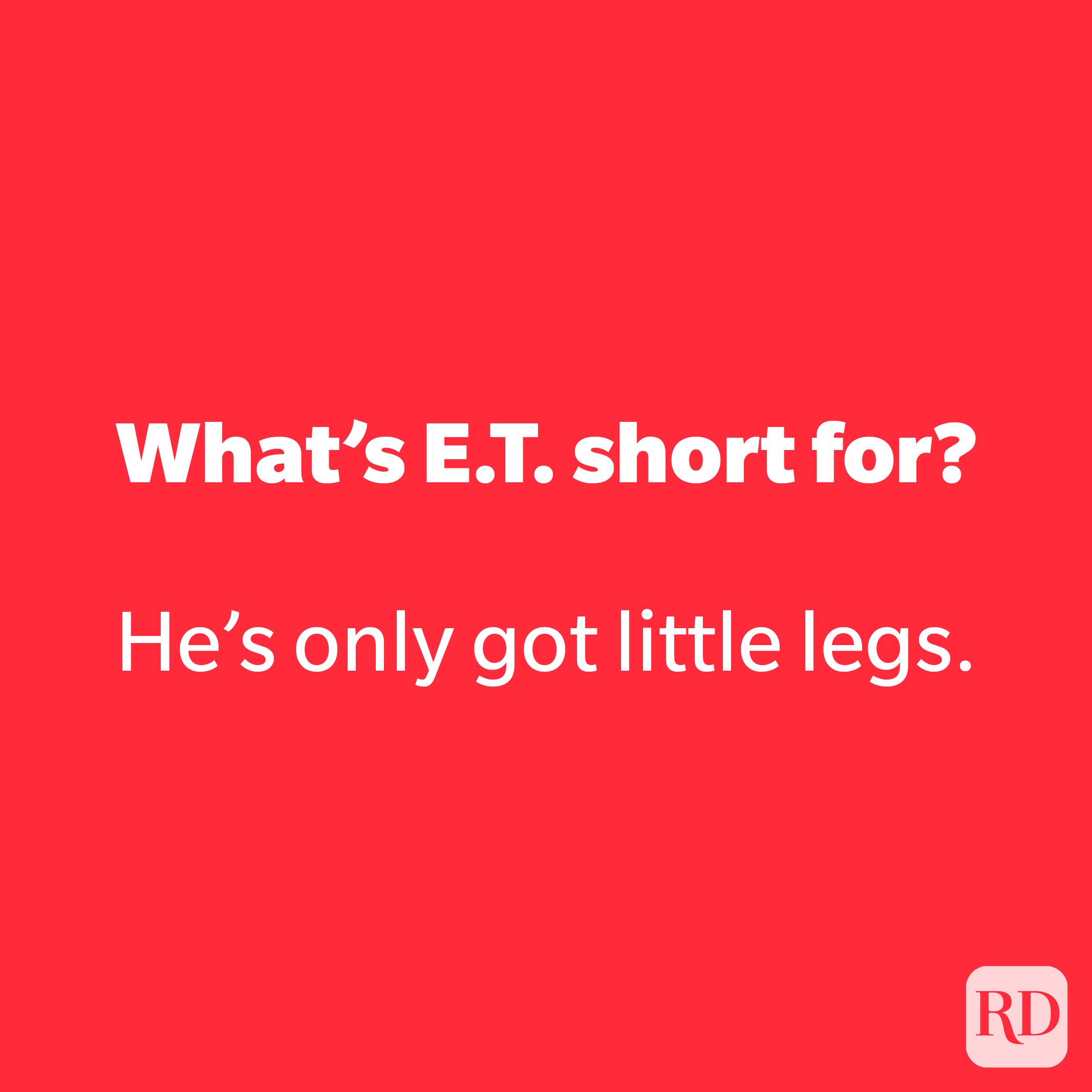 What's E.T. short for?