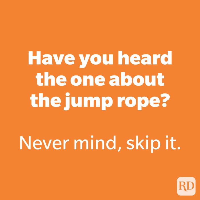 Have you heard the one about the jump rope?