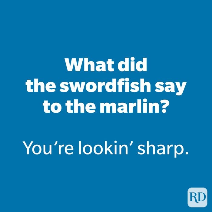 What did the swordfish say to the marlin?