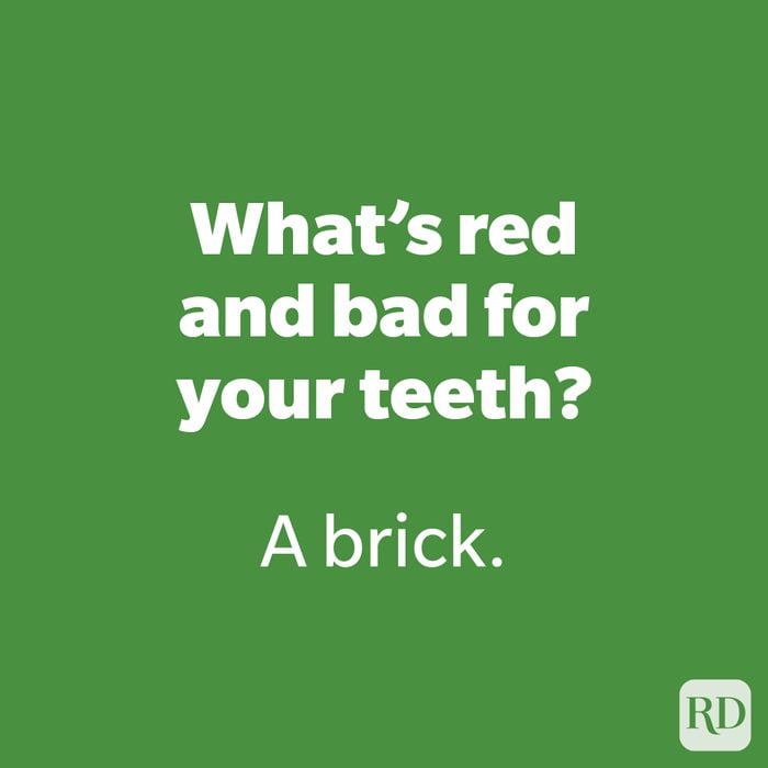 What’s red and bad for your teeth?