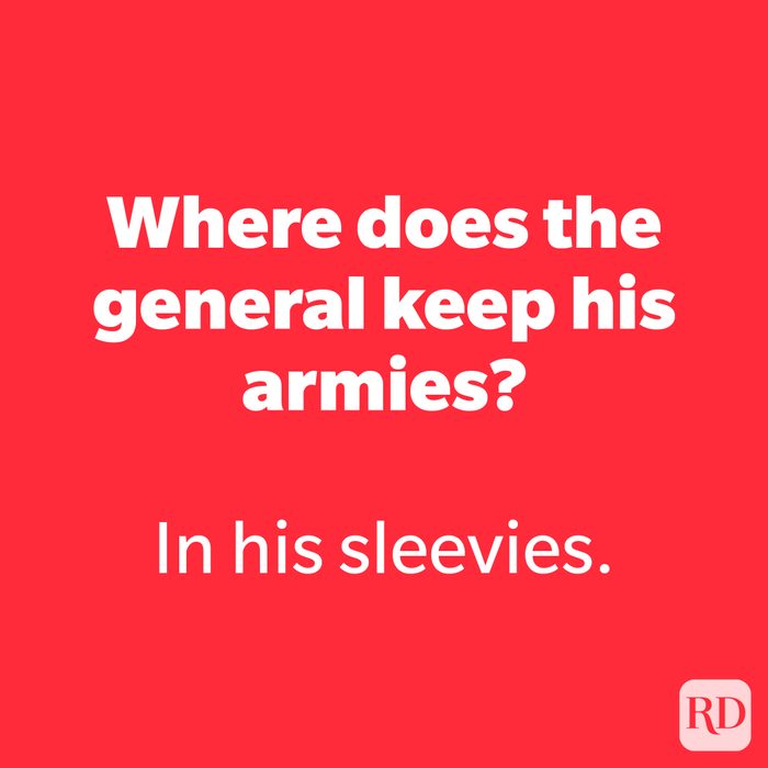 Where does the general keep his armies?