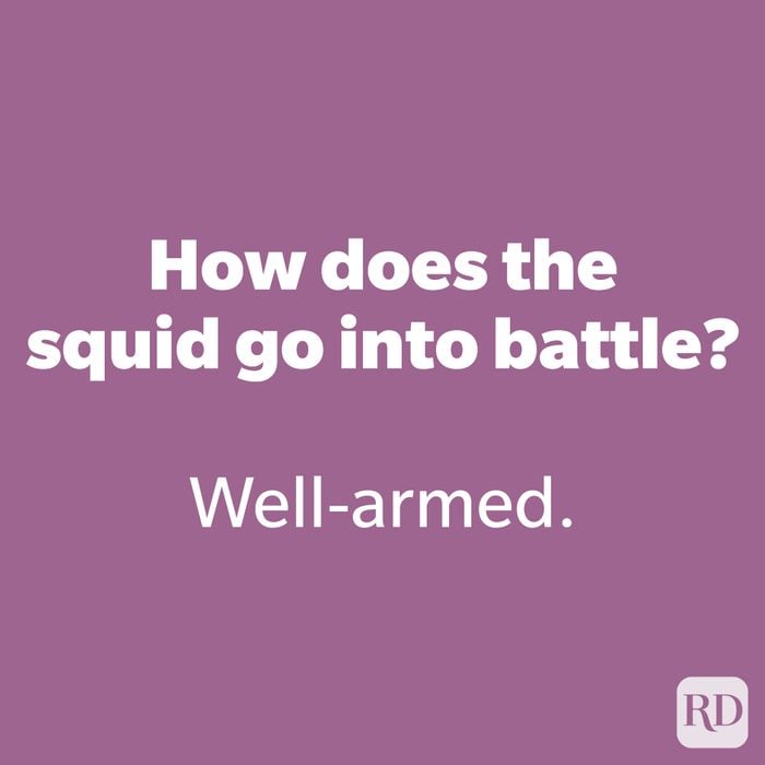 How does the squid go into battle? 171