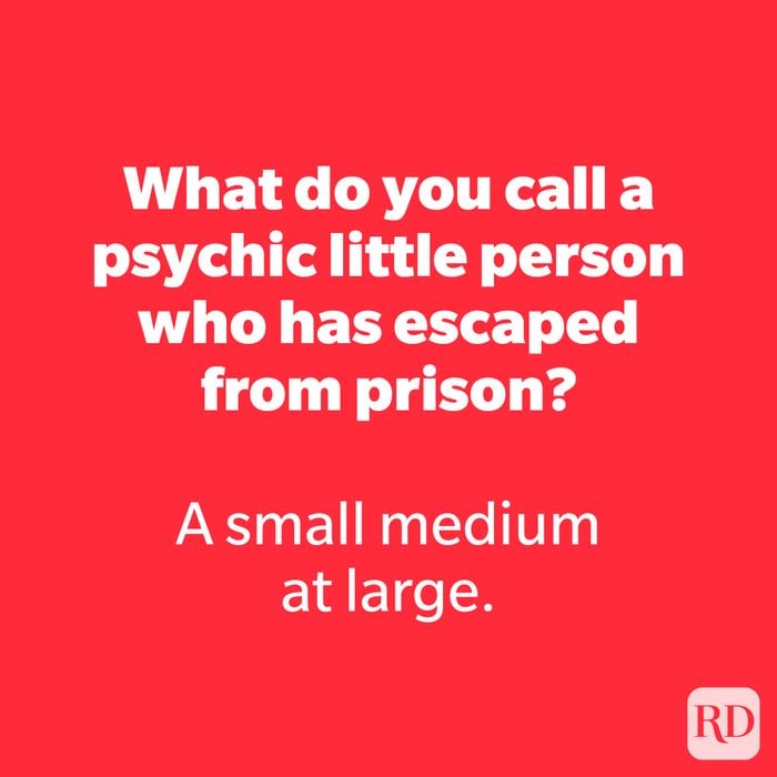 What do you call a psychic little person who has escaped from prison?