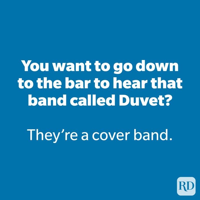 You want to go down to the bar to hear that band called Duvet? 