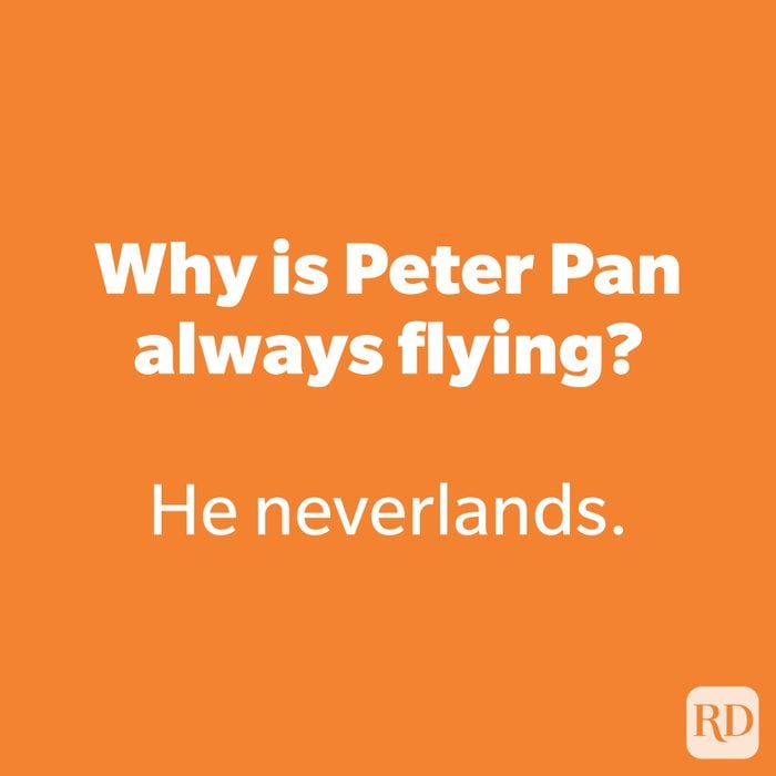 Why is Peter Pan always flying? 