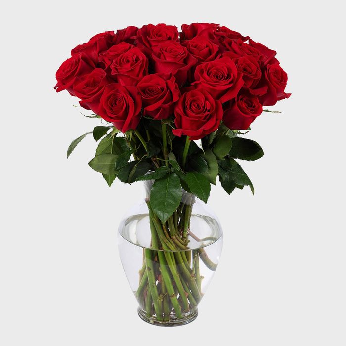 3 Red Roses Bouquet Via Amazon Ecomm