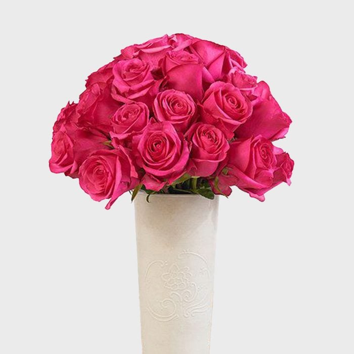 4 Deep Pink Rose Bouquet Via Bouqs Ecomm