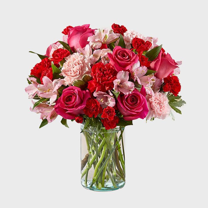 8 Medium Pink Rose Bouquet Via Proflowers Ecomm