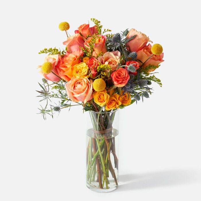 9 Orange Rose Bouquet Via Urbanstems Ecomm