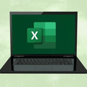 Windows computer screen showing Microsoft Excel logo