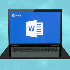 Windows computer showing Microsoft Word logo to represent keyboard shortcuts on microsoft word