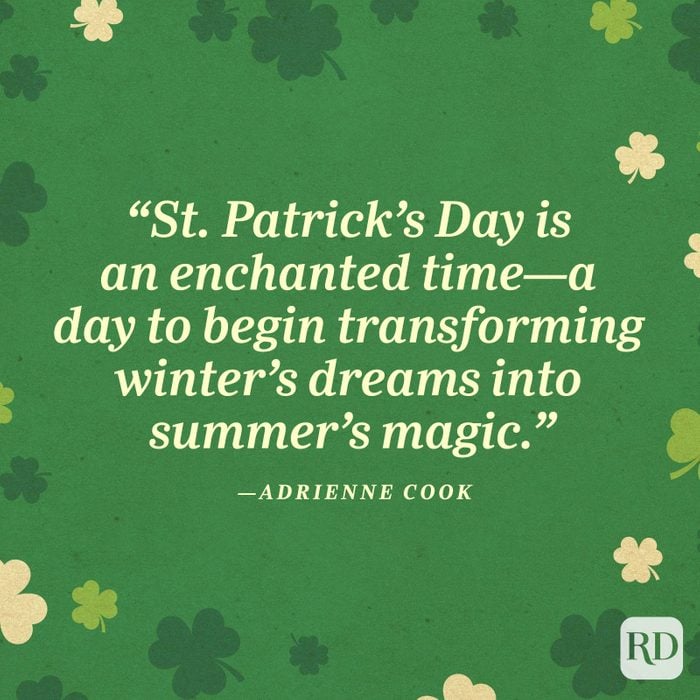 Adrienne Cookst Patricks Day Quote