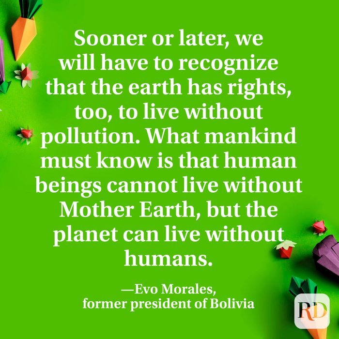 Earth Day Quote By Evo Morales