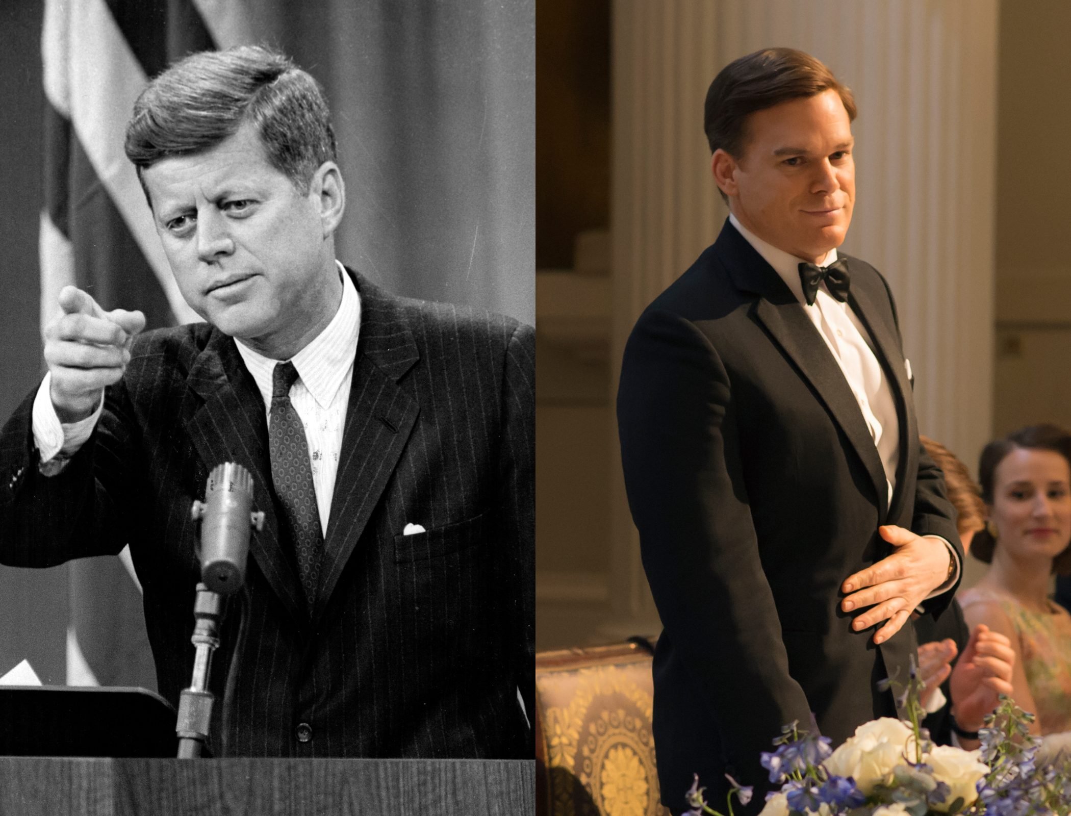 John F. Kennedy played by Michael C. Hall on Netflixs The Crown