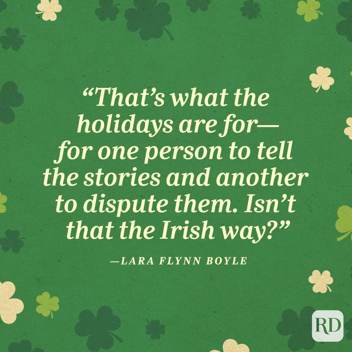 Lara Flynn Boylest Patricks Day Quote