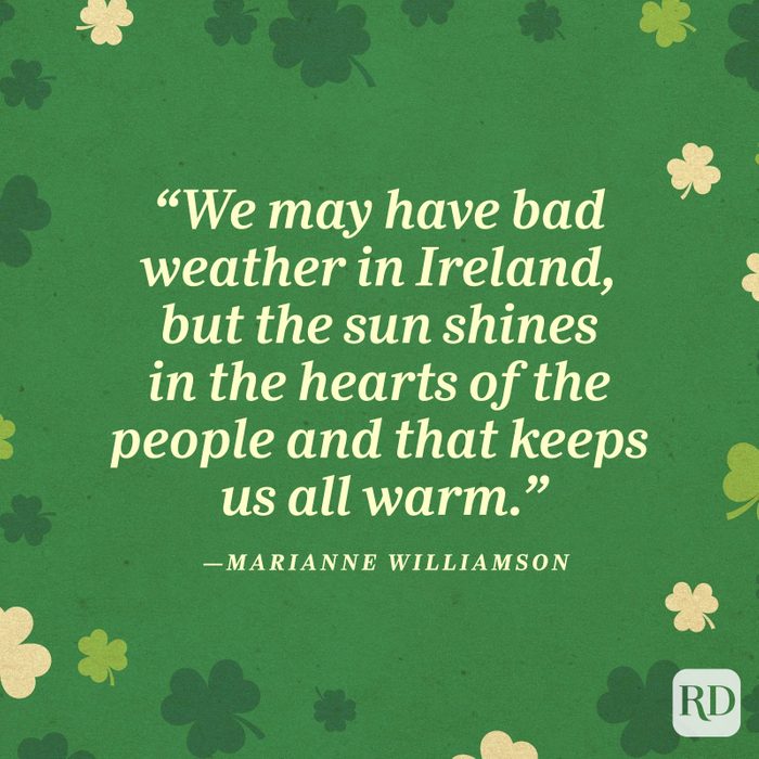 Marianne Williamsonst Patricks Day Quote