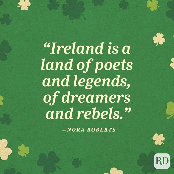 Nora Robertsst Patricks Day Quote