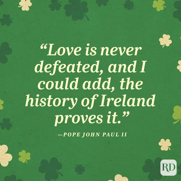 Pope John Paul Iist Patricks Day Quote