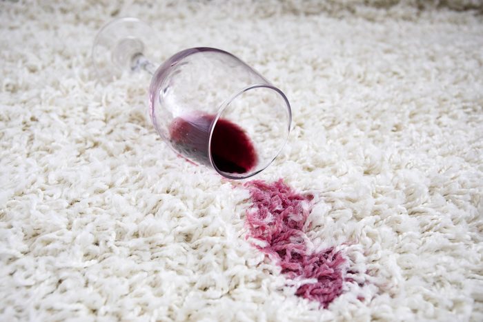 how to get wine out of carpet
