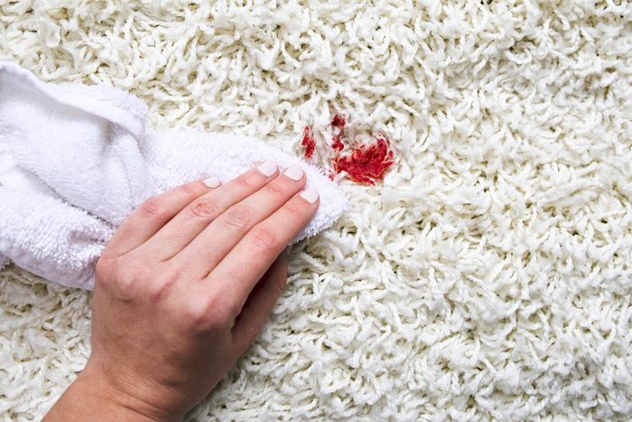how to get blood out of carpet