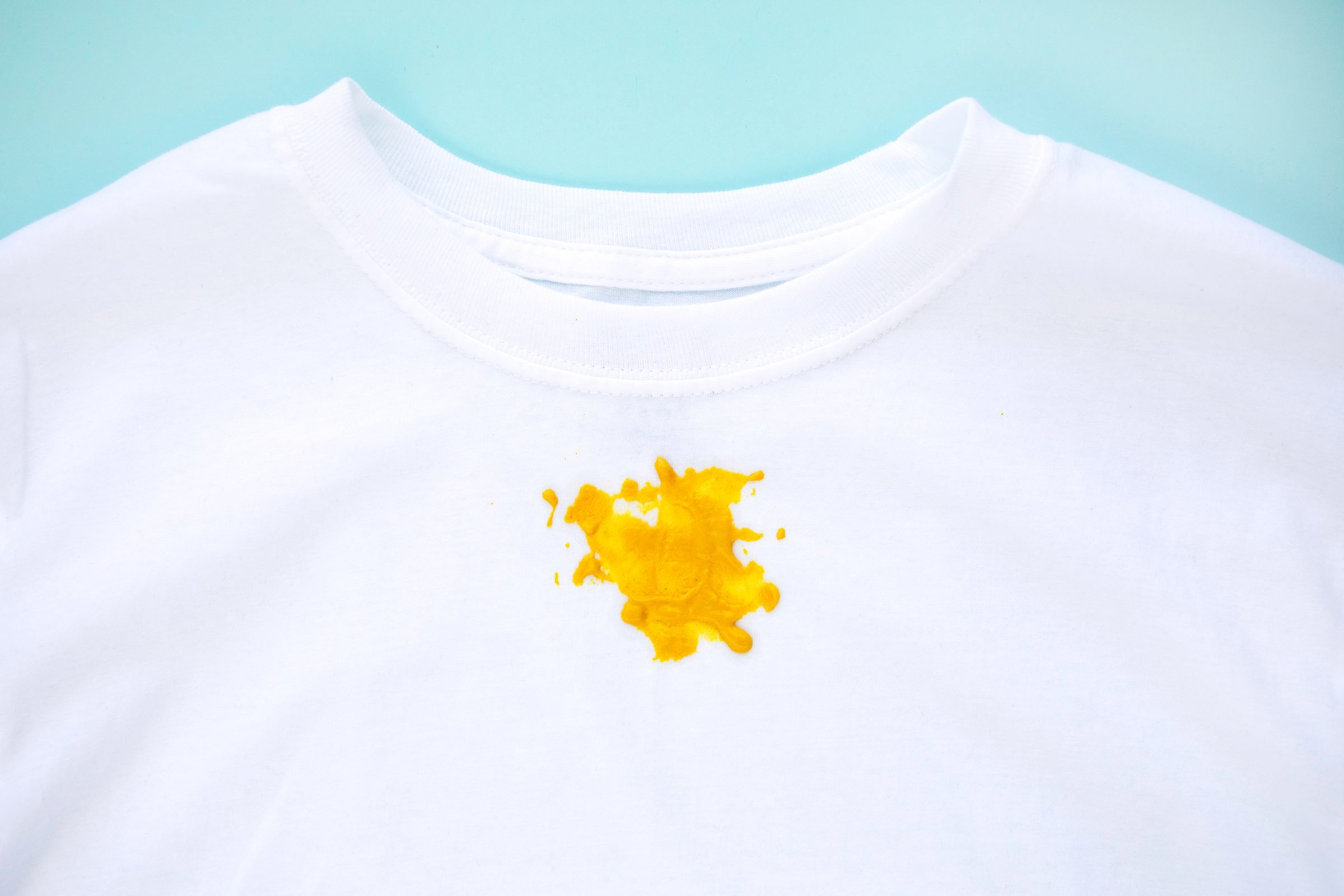 how to get mustard stains out of clothes