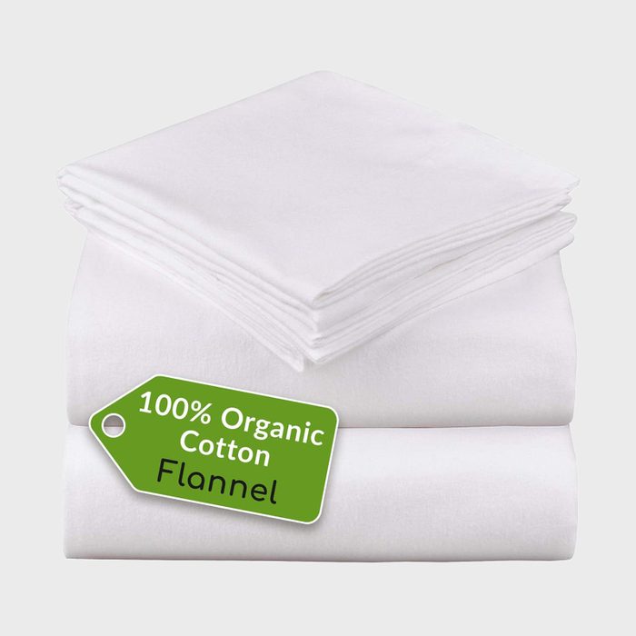 24 Mellanni Organic Cotton Flannel Sheet Set Via Amazon Ecomm