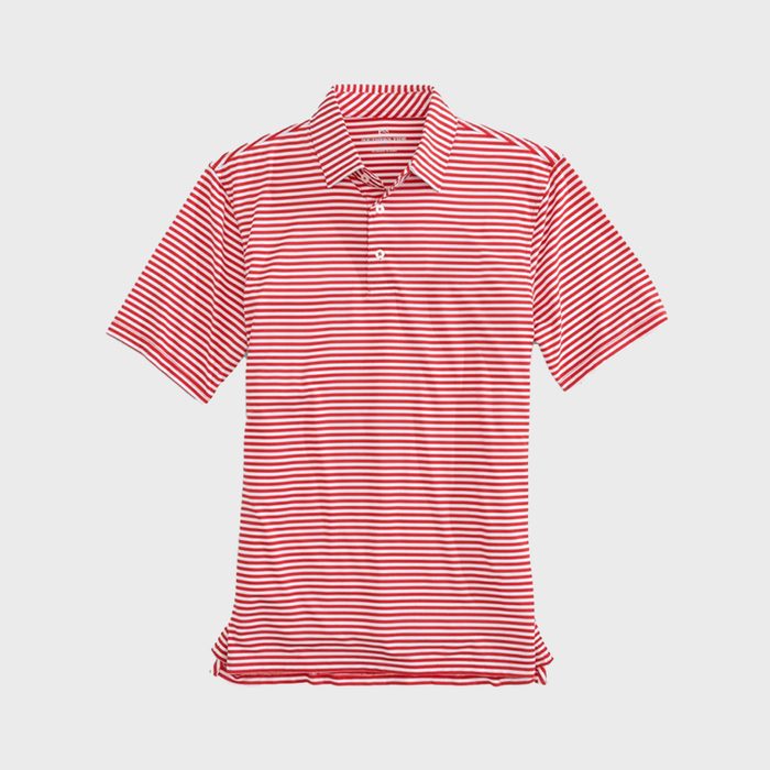 36 Southern Tide Team Colors Striped Performance Polo Via Southerntide Ecomm