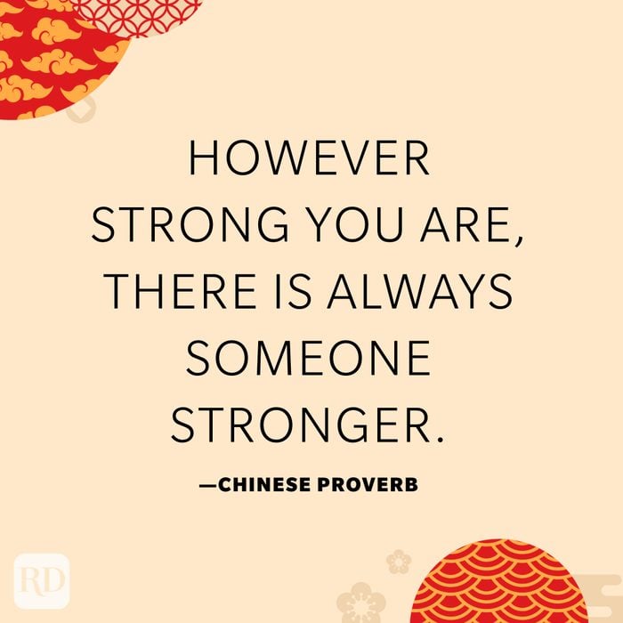 However strong you are, there is always someone stronger.