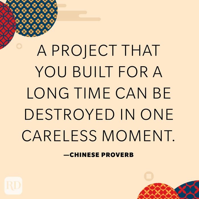 A project that you built for a long time can be destroyed in one careless moment
