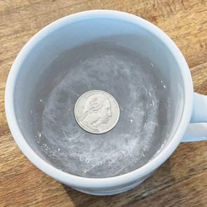 Quarter In Ice Water