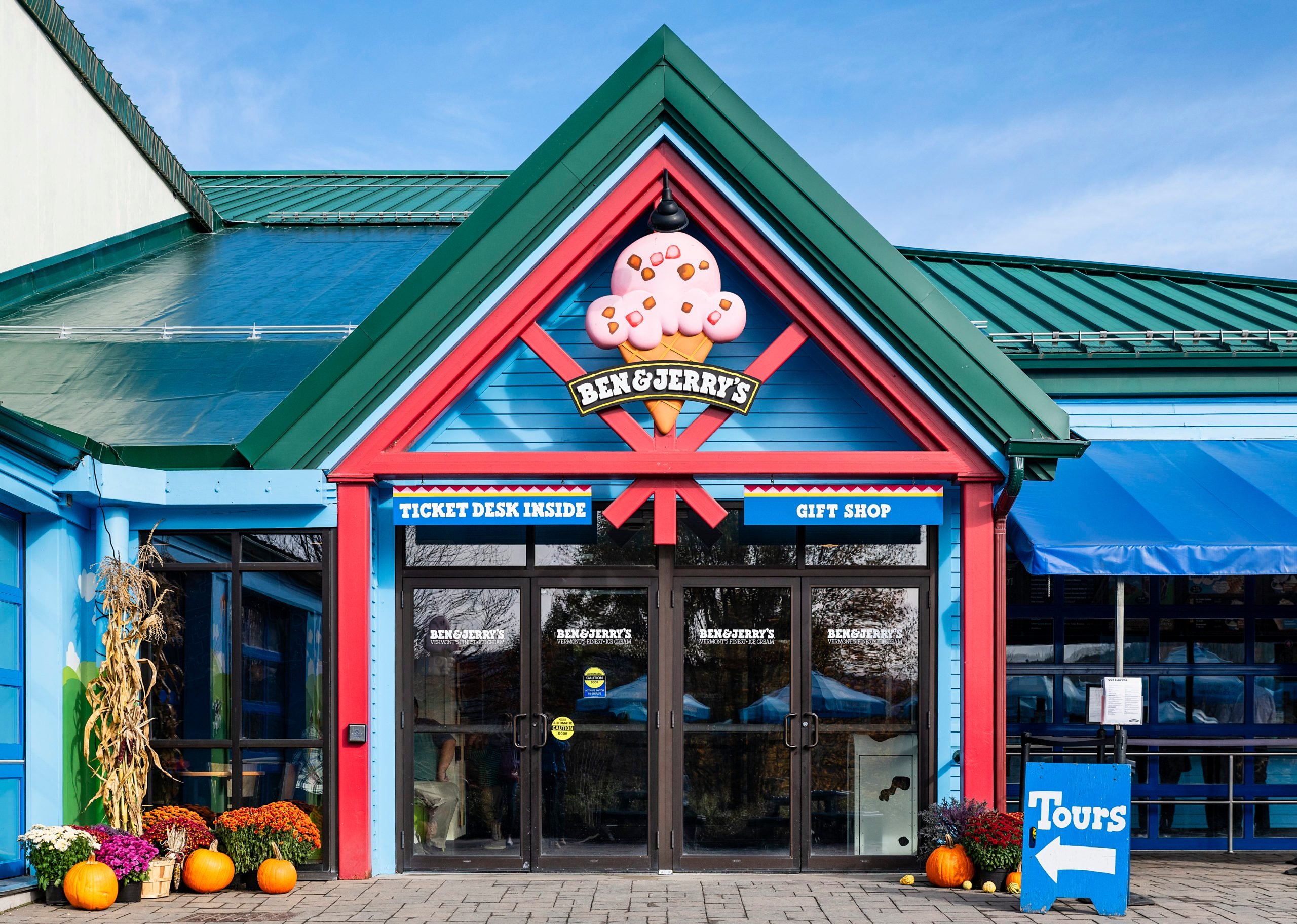Ben And Jerry's Ice Cream Factory And Corporate Headquarters; Waterbury, Vermont, USA