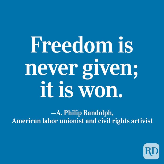 Patriotic Quotes A. Philip Randolph